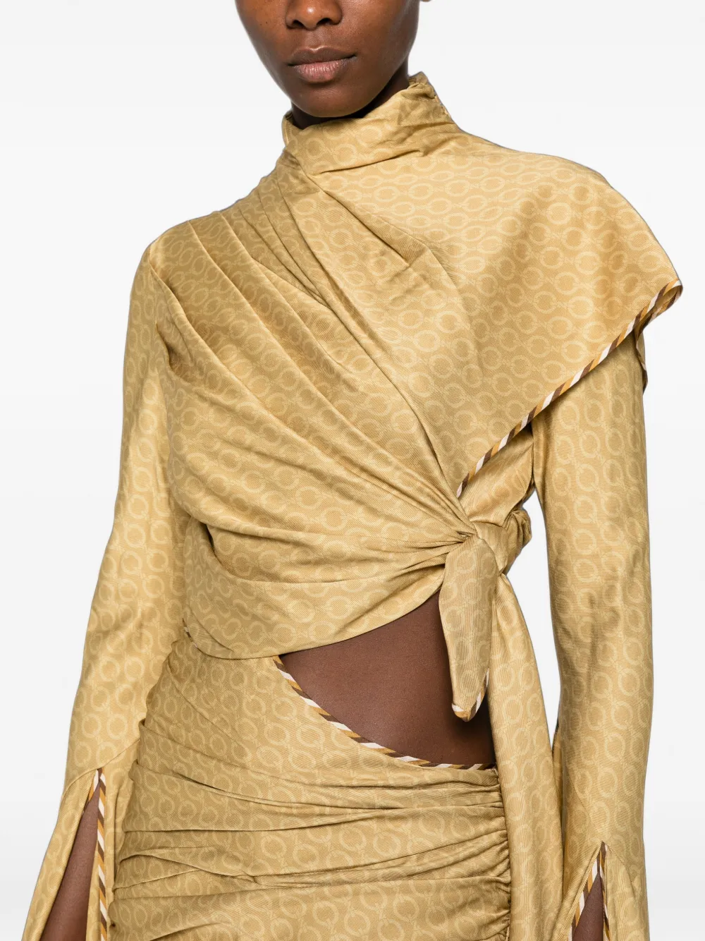 ZIMMERMANN Asymmetrische jurk Geel