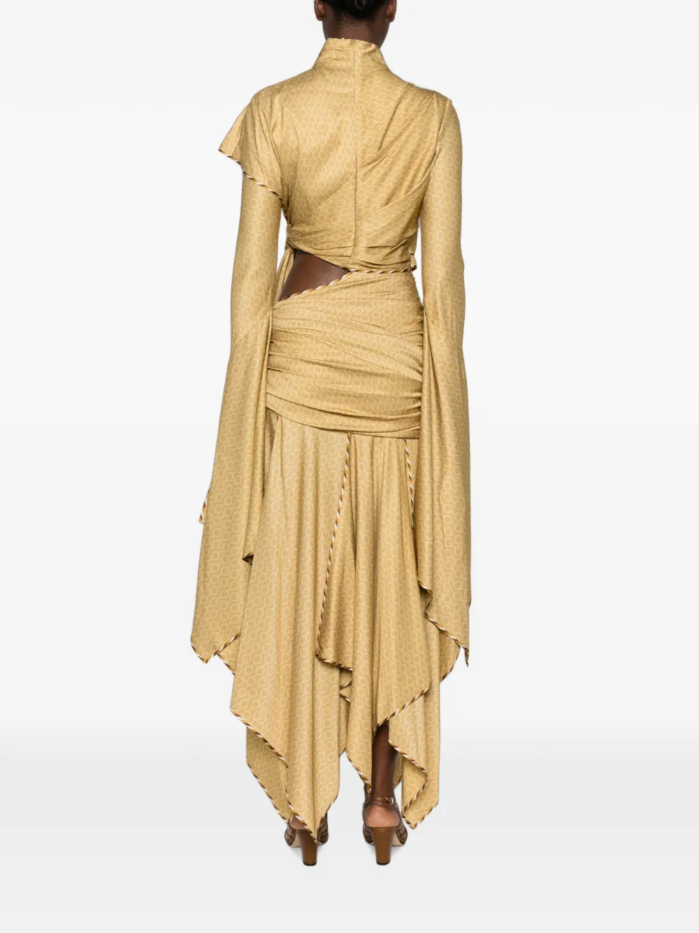 ZIMMERMANN Asymmetrische jurk Geel