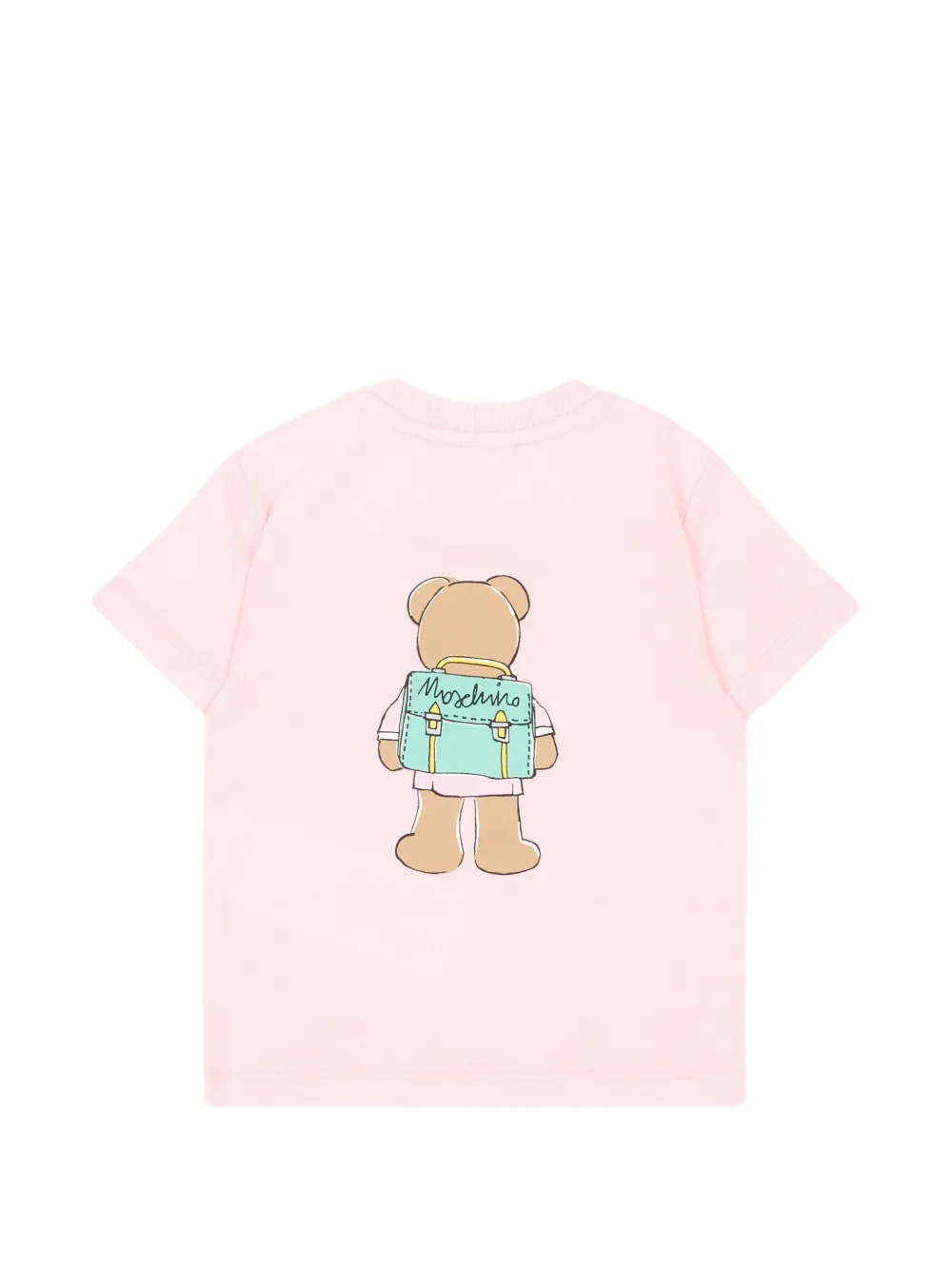 Moschino Kids T-shirt met teddybeerprint Roze
