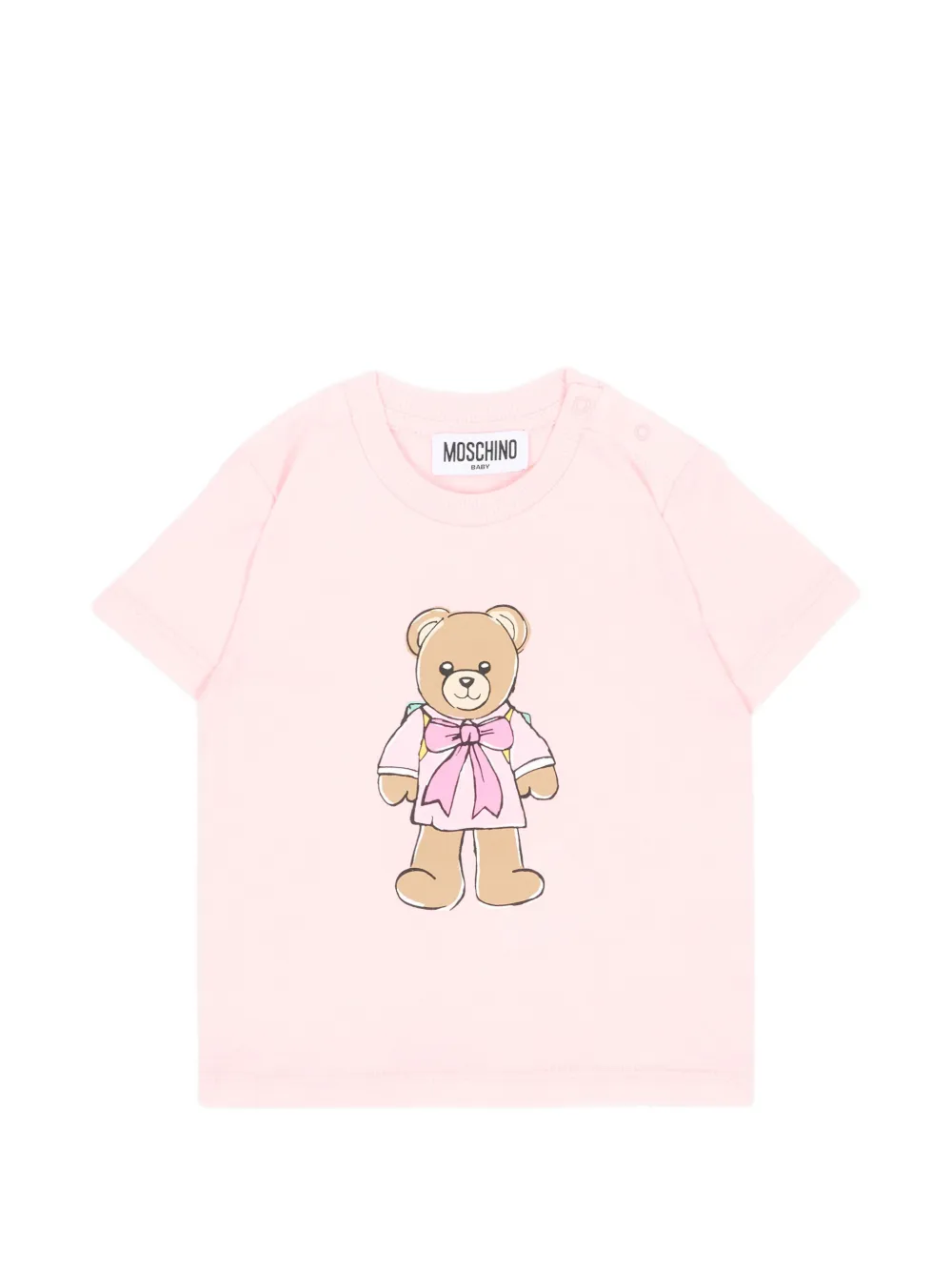 Moschino Kids Teddy Bear print T-shirt - Rosa