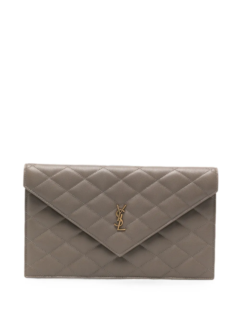 Saint Laurent Cassandre quilted leather clutch bag