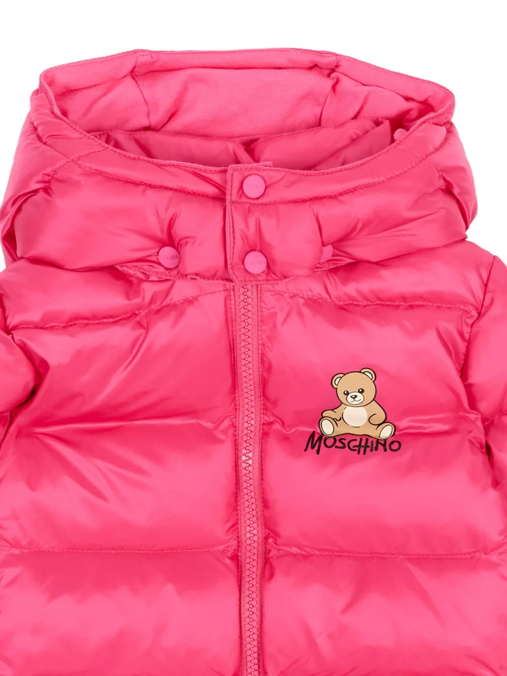 Moschino Kids Teddy Bear donsjack Roze