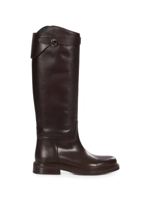 POEVE Fibi buckle-strap leather boots