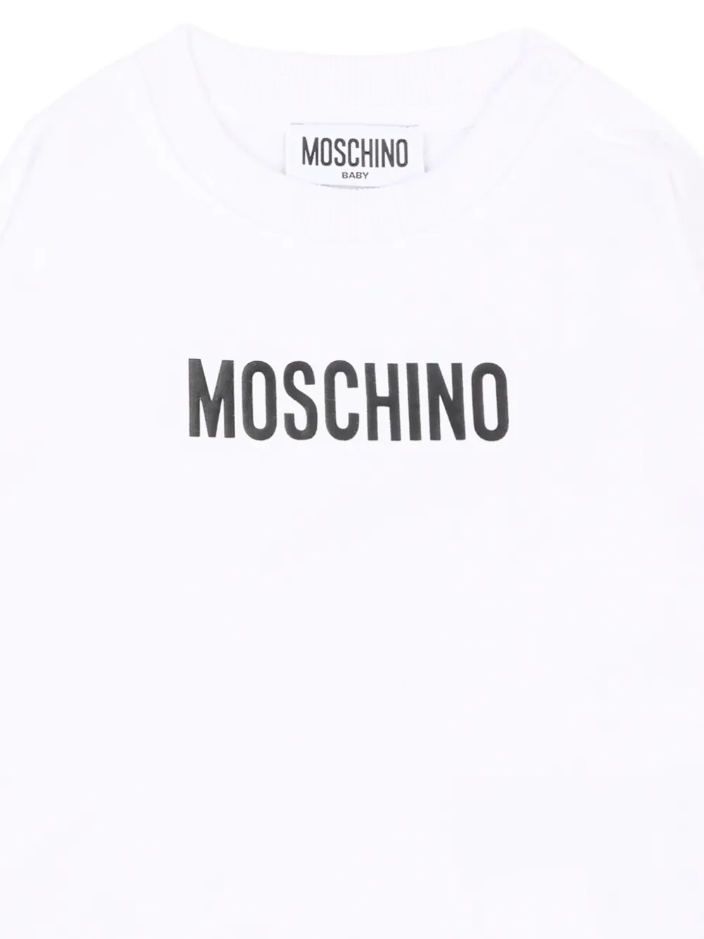 Moschino Kids Sweater met logoprint Wit