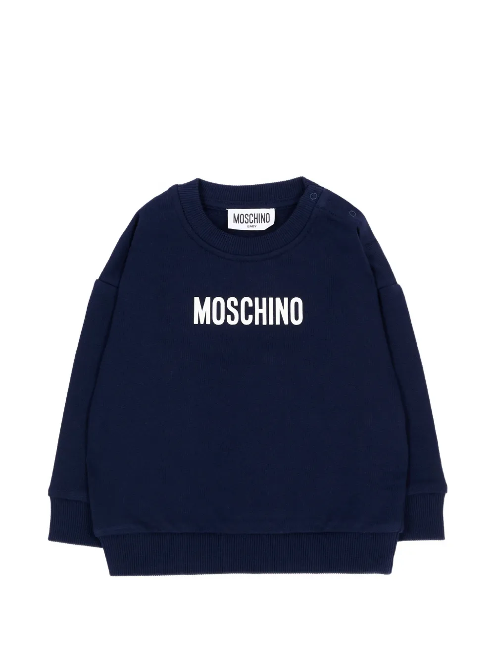 Moschino Kids logo-print sweatshirt - Blu