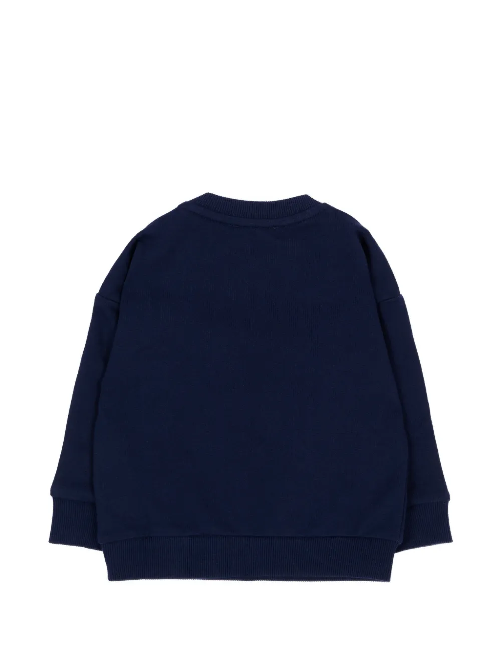 Moschino Kids Sweater met logoprint Blauw