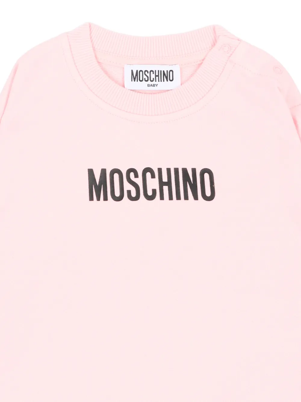 Moschino Kids Sweater met logoprint Roze
