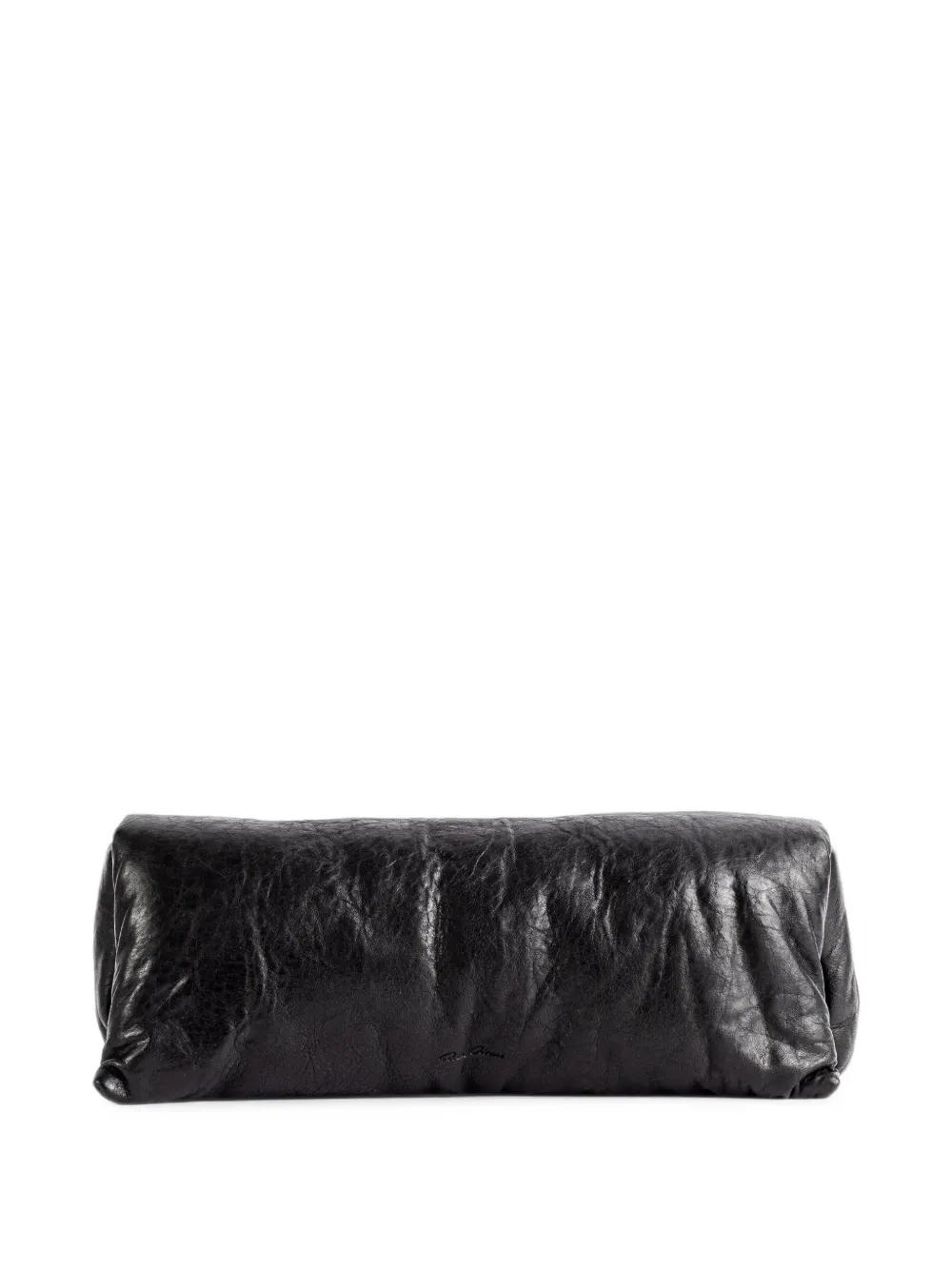 Rick Owens Gewatteerde clutch Zwart