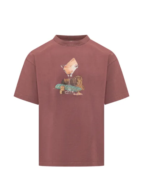 Drôle De Monsieur Glass Lion cotton T-shirt