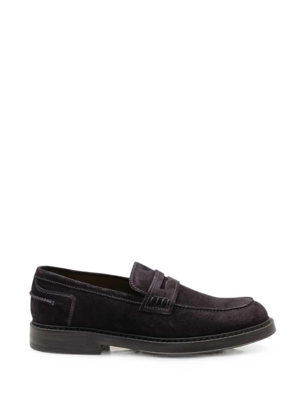 Doucal's suede penny loafers - Blu