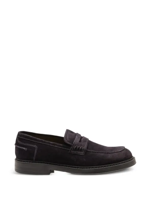 Doucal's suede penny loafers
