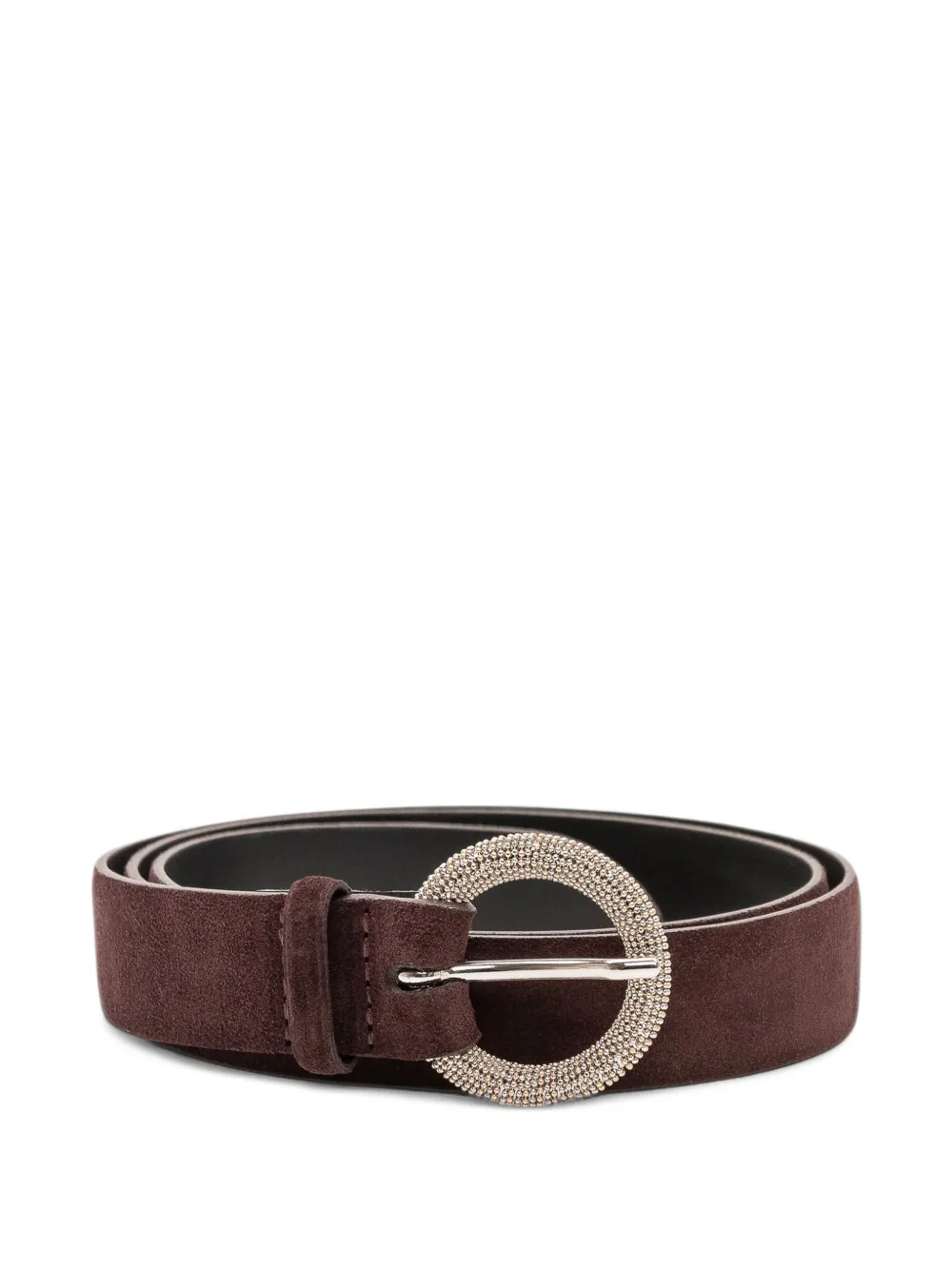 Orciani Peach embellished-buckle belt - Braun