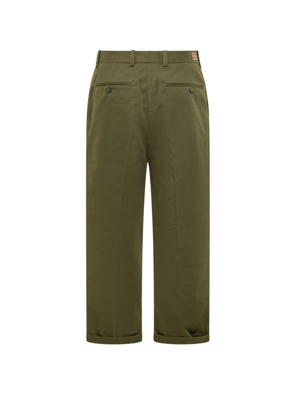 Drôle De Monsieur cropped pleated trousers Groen