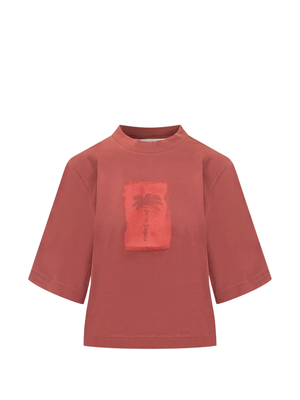 Palm Angels palm tree-print T-shirt Rood