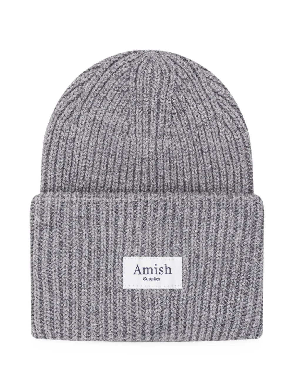 AMISH ribbed-knit beanie hat