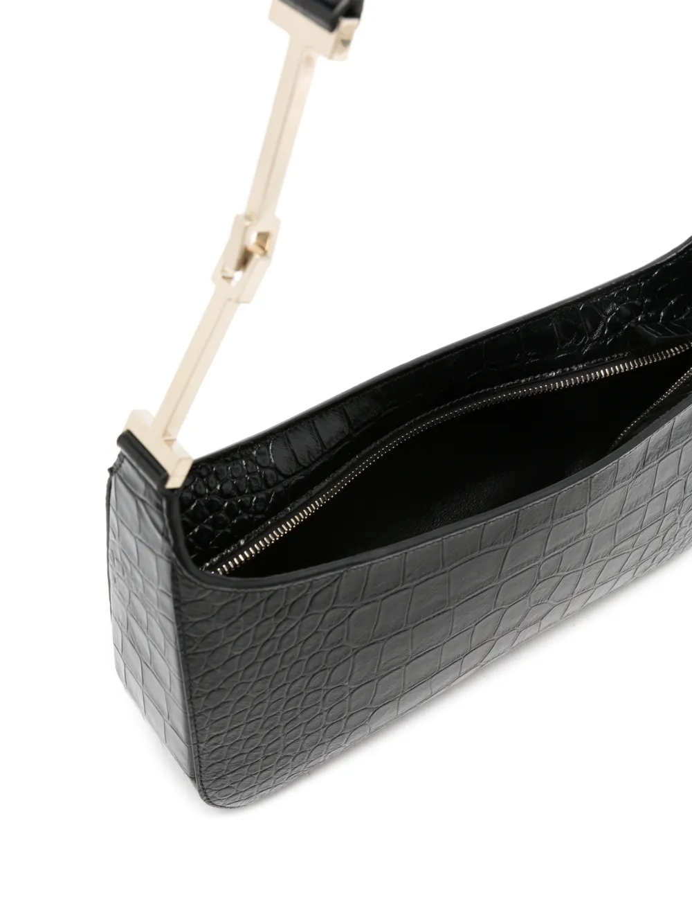 TOM FORD Leren schoudertas Zwart