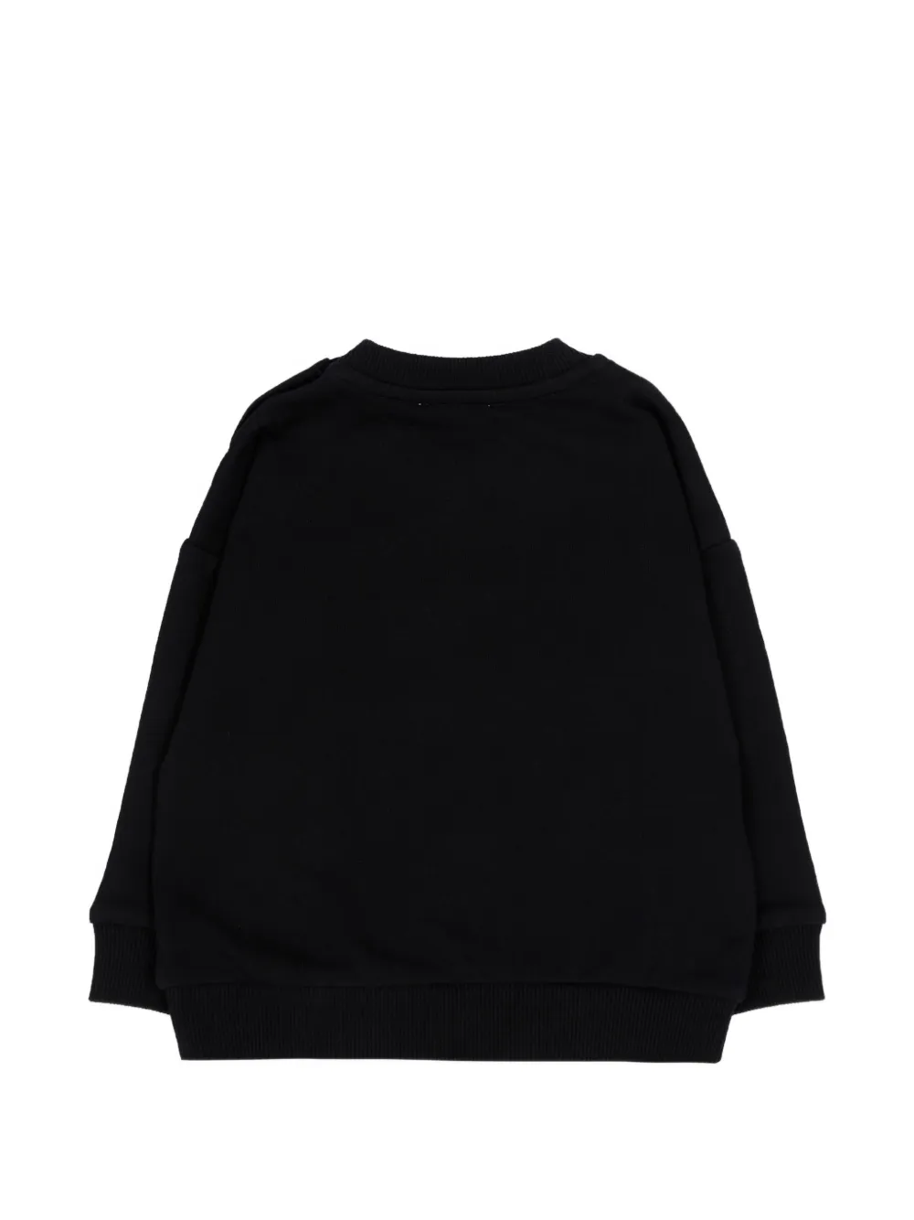 Moschino Kids Sweater met logoprint Zwart