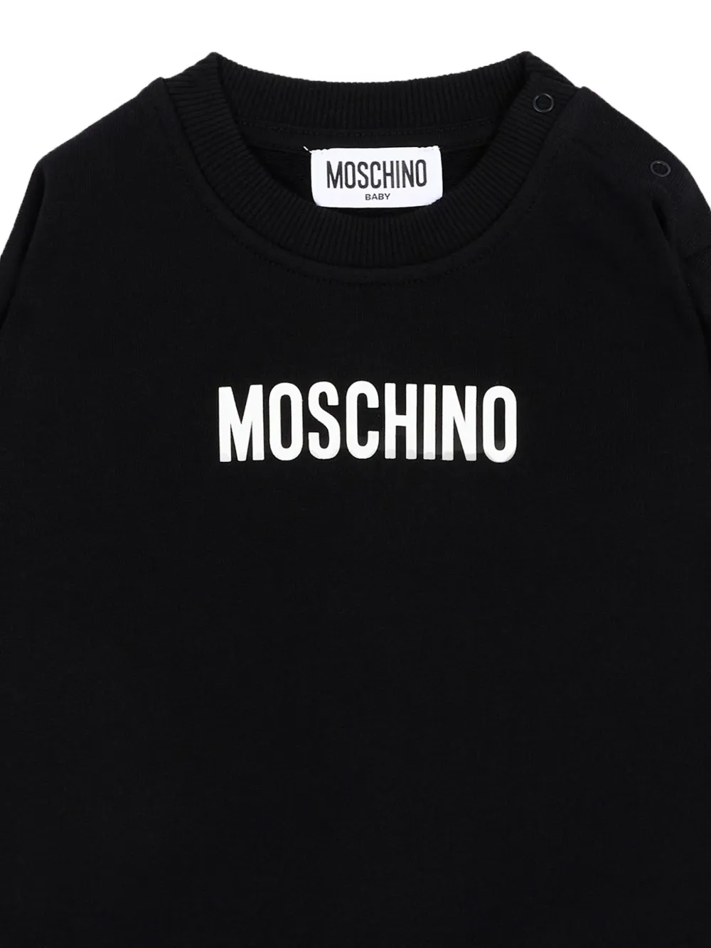 Moschino Kids Sweater met logoprint Zwart