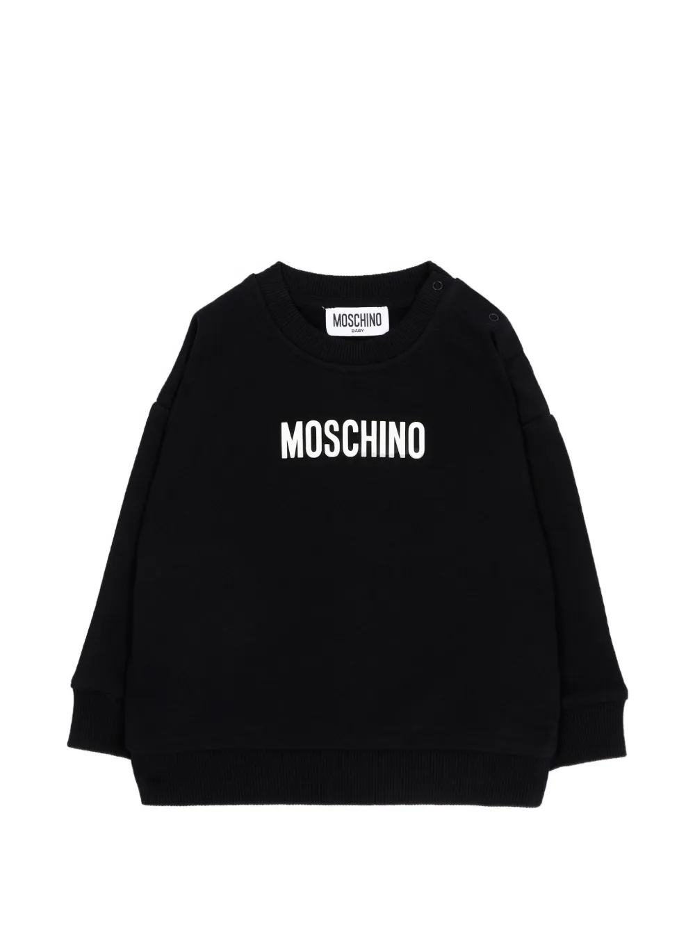Moschino Kids logo-print sweatshirt - Nero