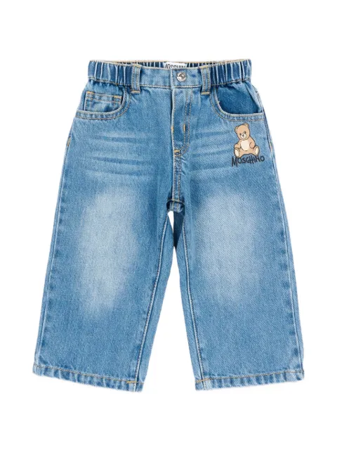 Moschino Kids jeans con logo estampado
