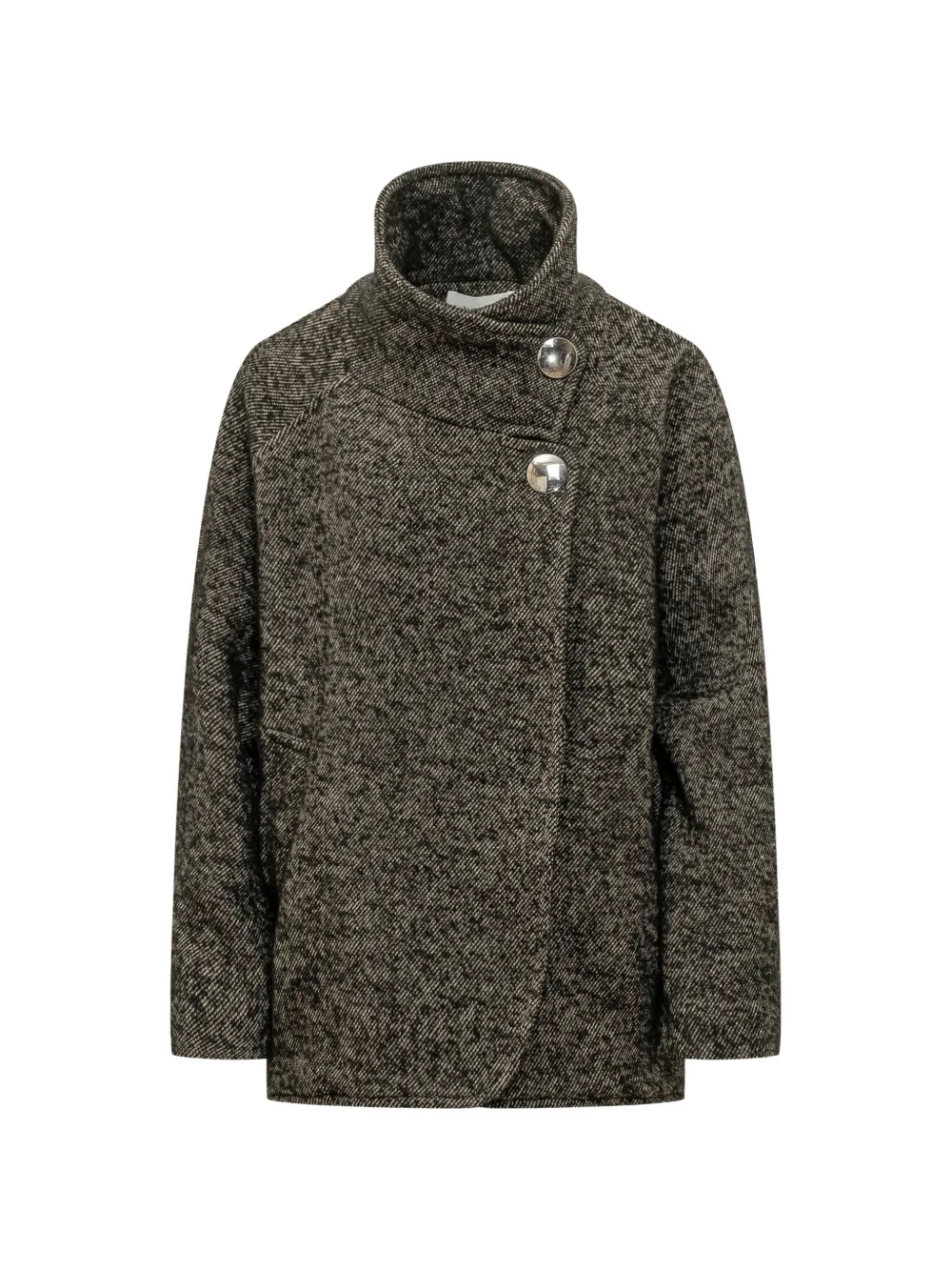 Ba&Sh Naomi button-up single-breasted coat Zwart