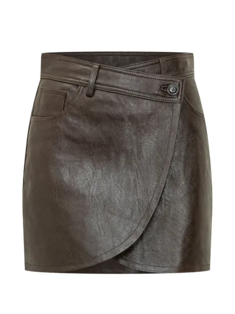 Ba&Sh Bango wrap-style A-line short skirt