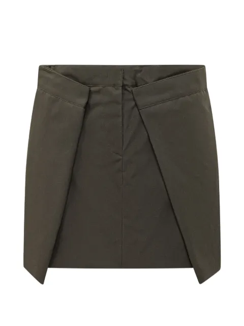 MSGM Gabardine folded-detail mini skirt