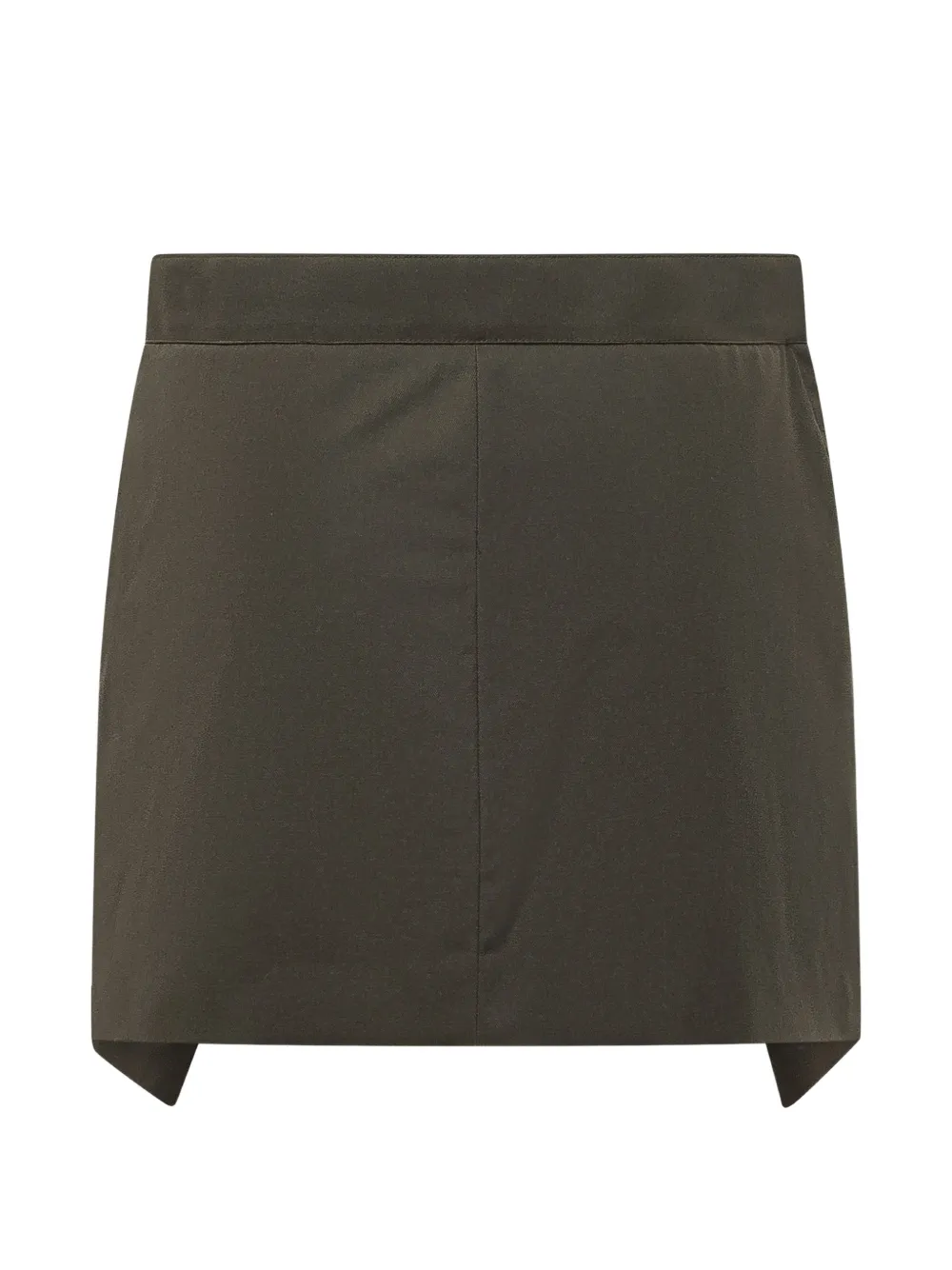 MSGM Gabardine mini-rok met vouwdetail Groen
