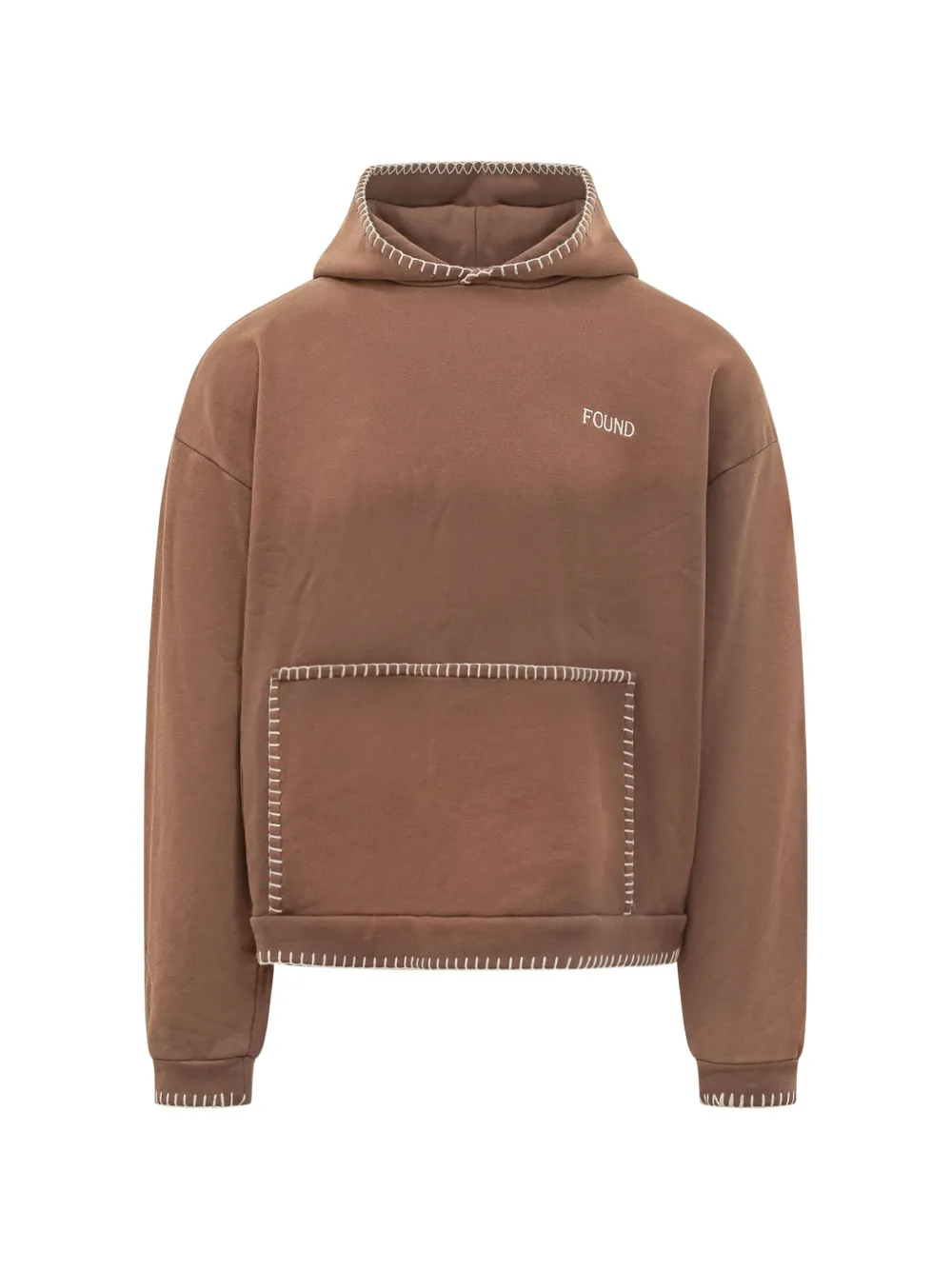 FOUND stitched-logo hoodie