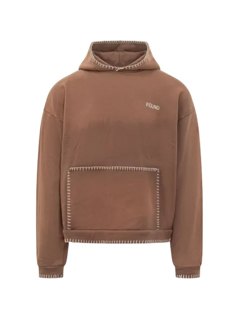 FOUND sudadera con capucha y logo cosido