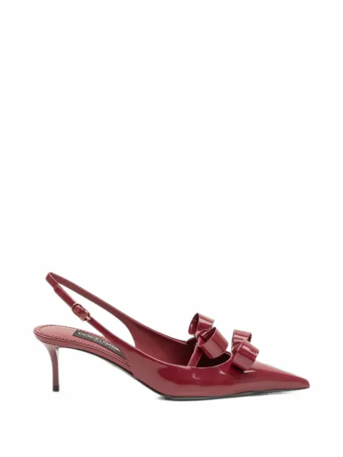 Dolce & Gabbana bow-detail slingback pumps