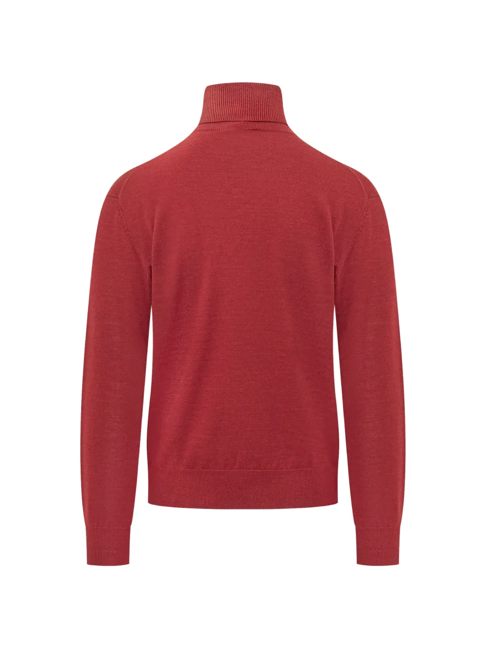 Drôle De Monsieur logo-embroidered roll-neck sweater Rood