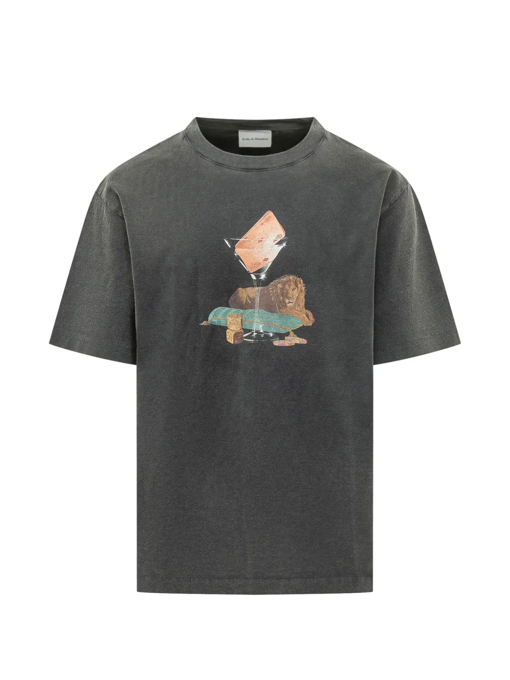 Drôle De Monsieur Glass Lion graphic-print T-shirt