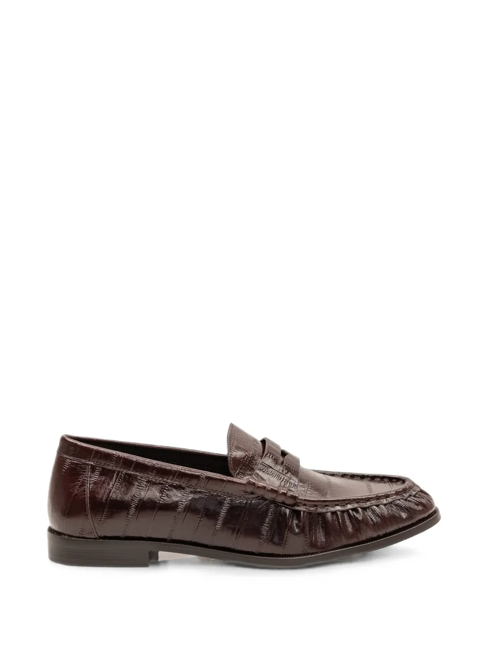 Jeffrey Campbell Stallone crocodile-effect loafers - Marrone