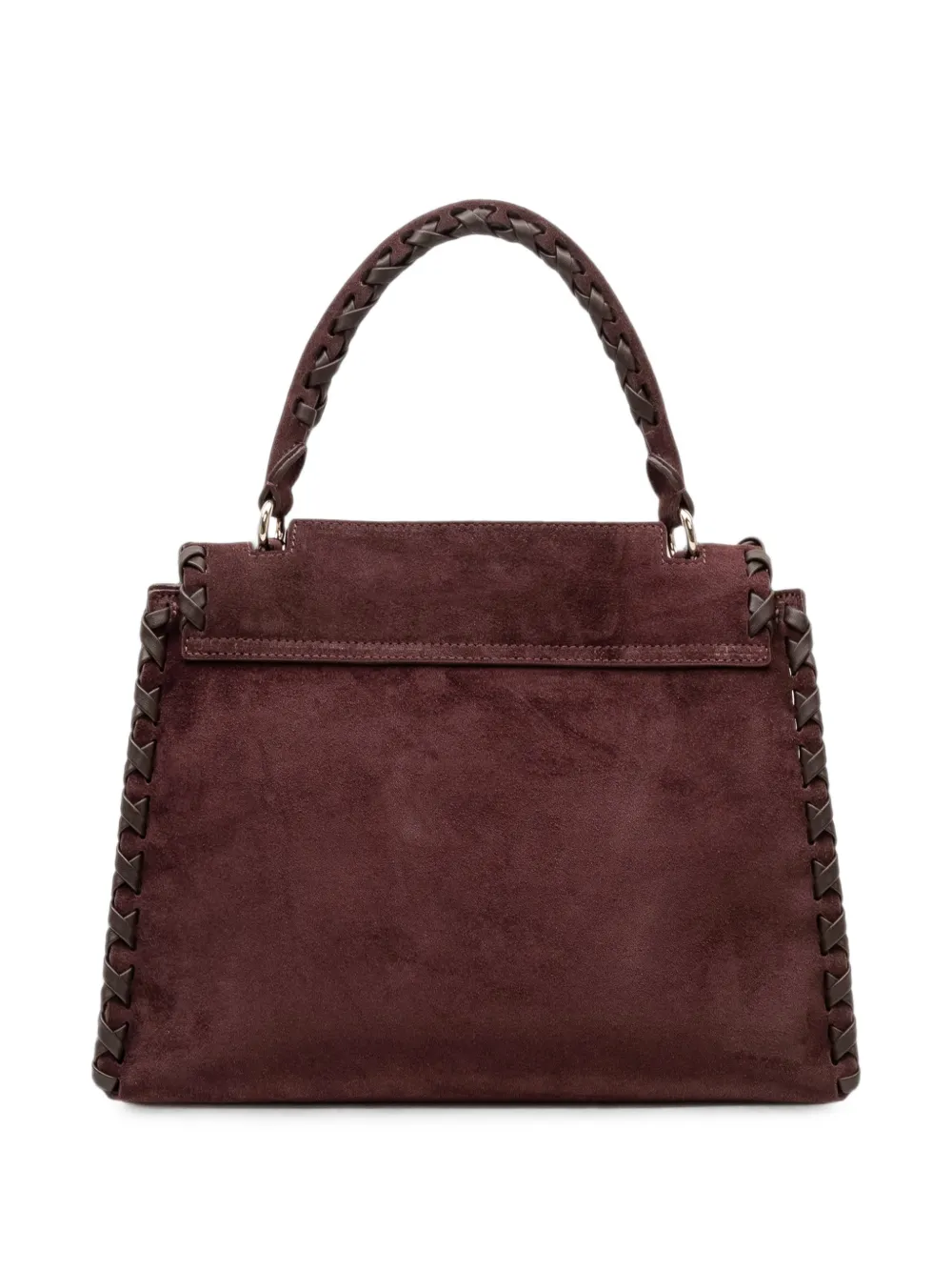 Orciani medium Sveva whipstitch-trim tote bag Rood