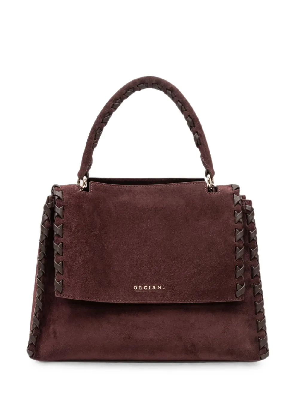 Orciani medium Sveva whipstitch-trim tote bag Rood