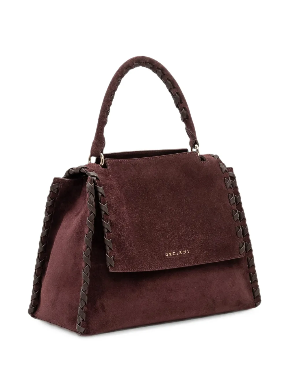 Orciani medium Sveva whipstitch-trim tote bag Rood