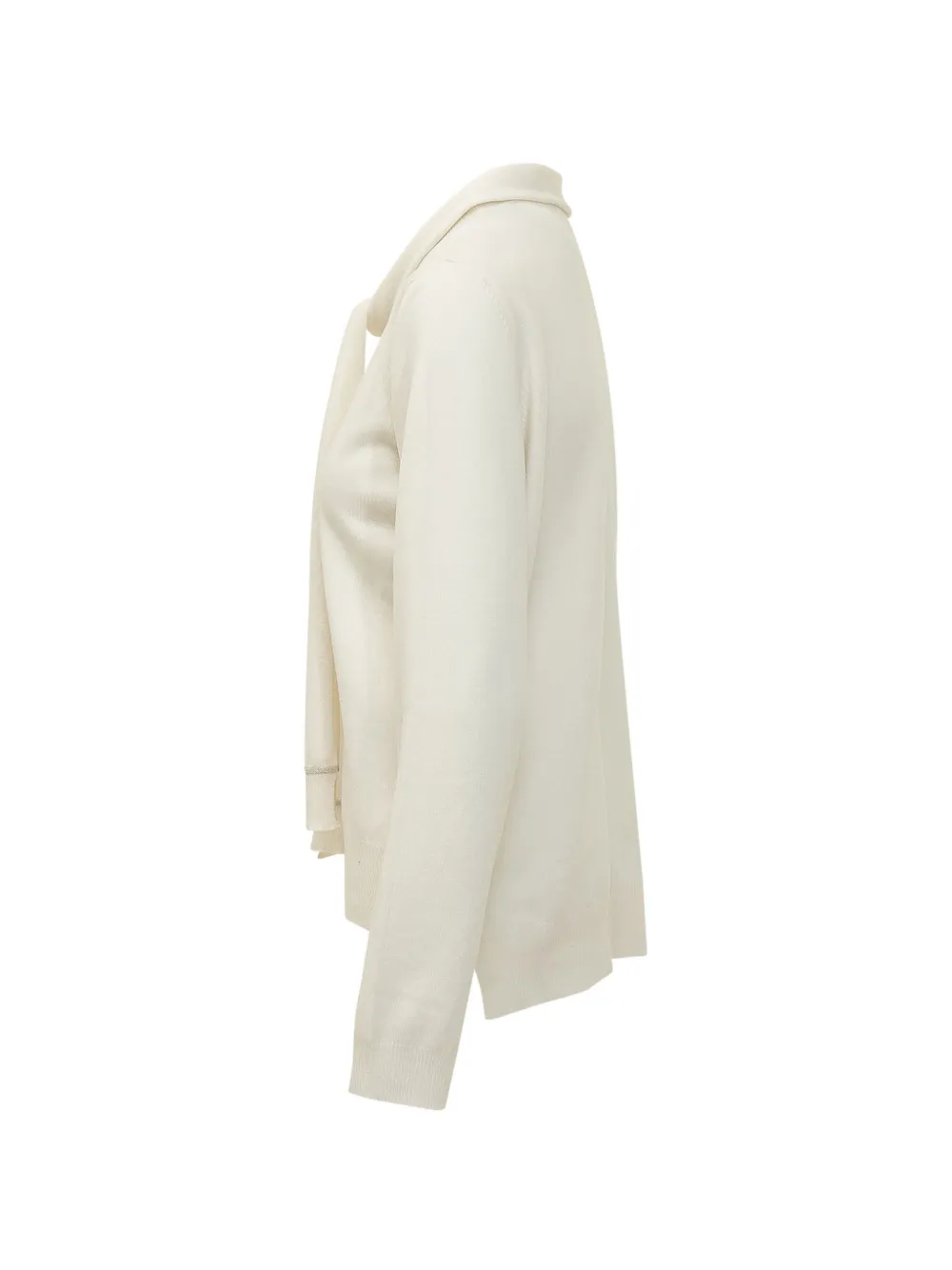 Fabiana Filippi scarf-detail sweater Beige