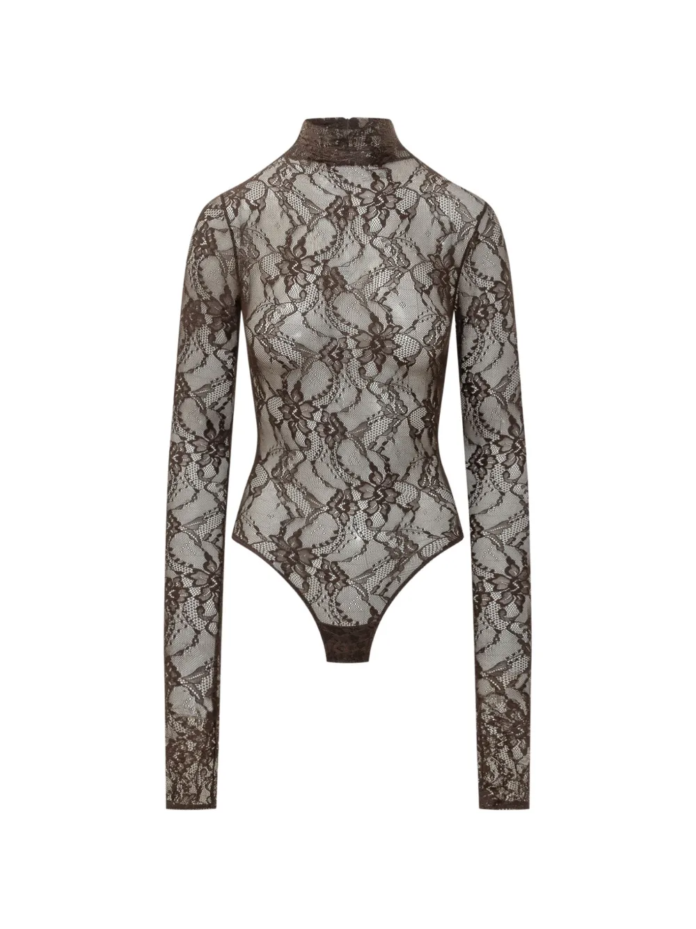 THE ANDAMANE Ziggy floral-lace bodysuit Bruin