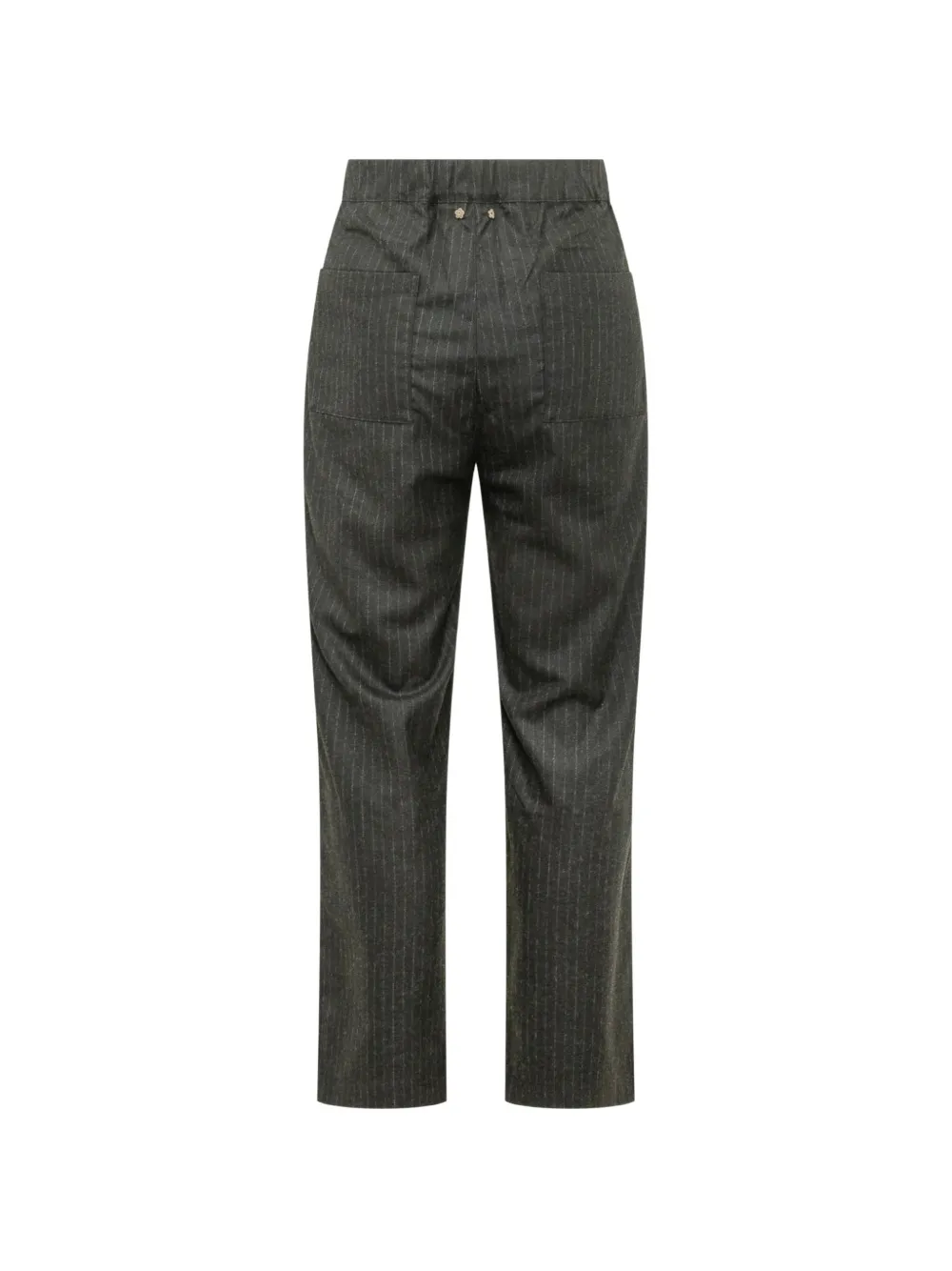A Paper Kid Broek met krijtstreep Grijs