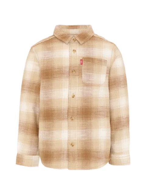 Levi's Kids check-print flannel shirt