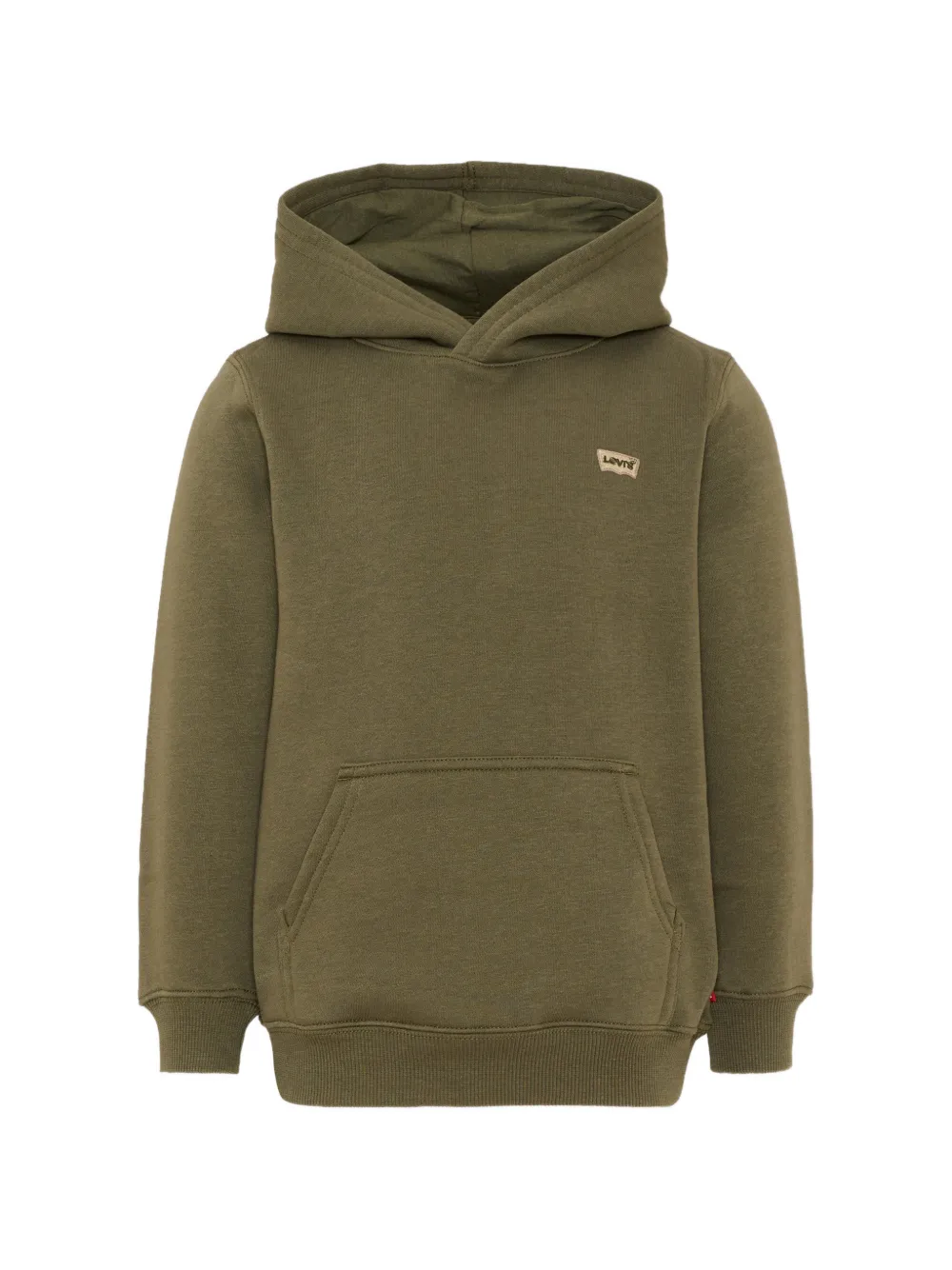 Levi's Kids logo-patch pouch-pocket hoodie - Verde