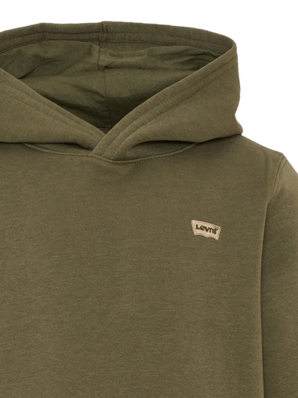 Levi's Kids logo-patch pouch-pocket hoodie Groen