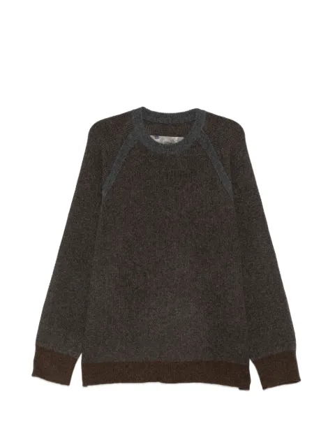 Ziggy Chen Pullover mit geflochtenen Kordeln und Raglanärmeln
