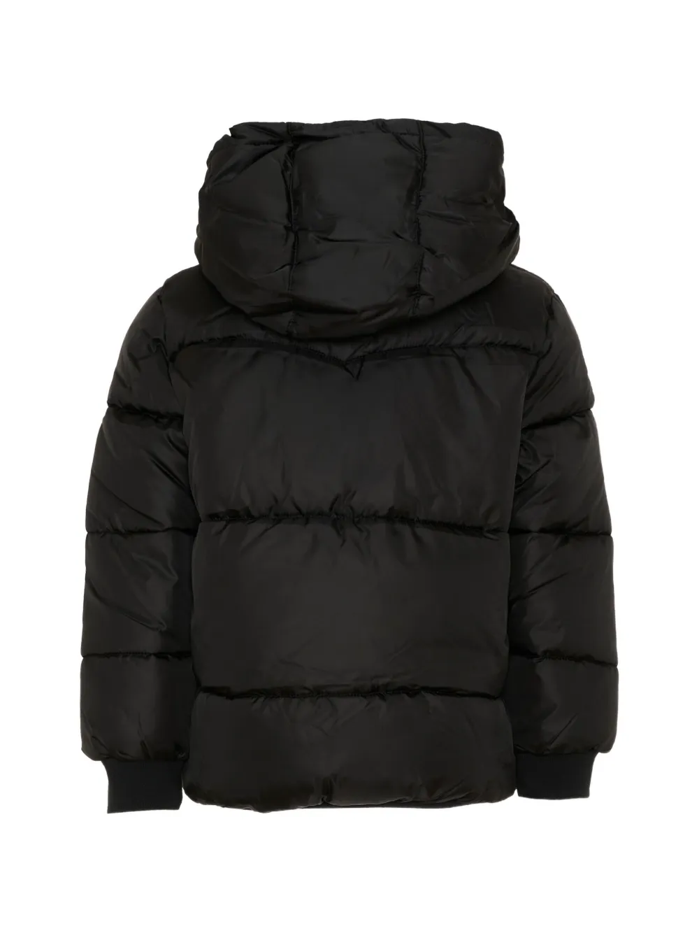 Levi's Kids hooded padded jacket Zwart