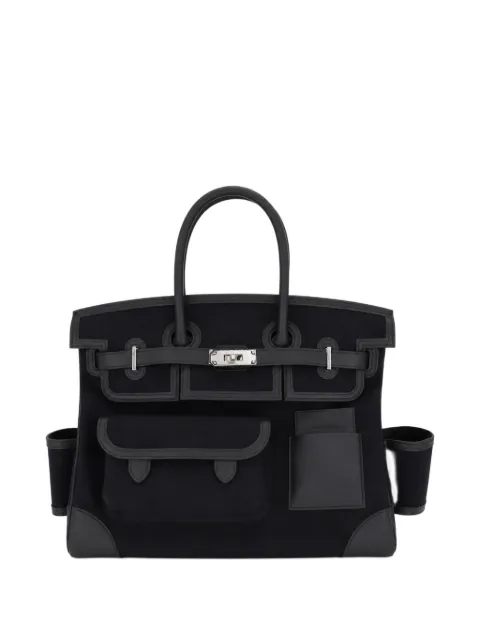 Hermès Pre-Owned 35 Birkin Cargo Toile Goéland canvas handbag