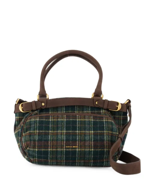 Vanessa Bruno Lune 24h tartan-check handbag