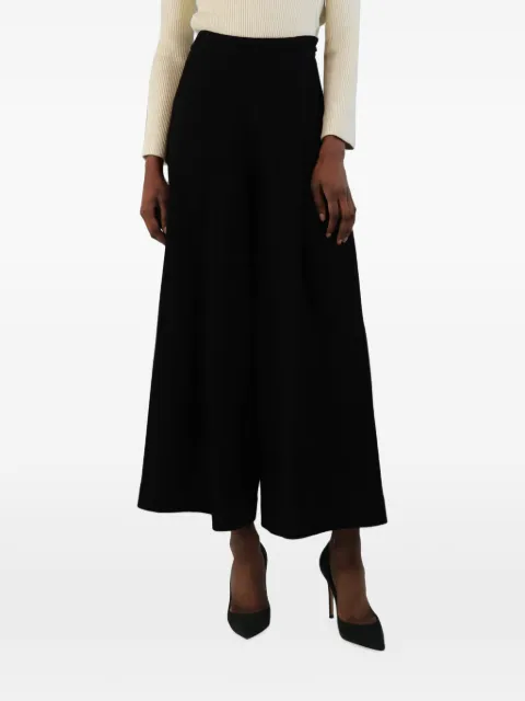 Emilia Wickstead crepe wide-leg culotte trousers