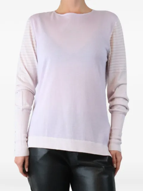 BAMFORD striped-sleeve sweater