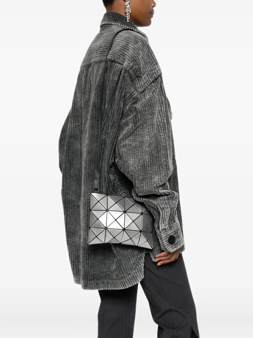 Bao Issey Miyake Lucent Basics schoudertas met geometrisch vlak Zilver